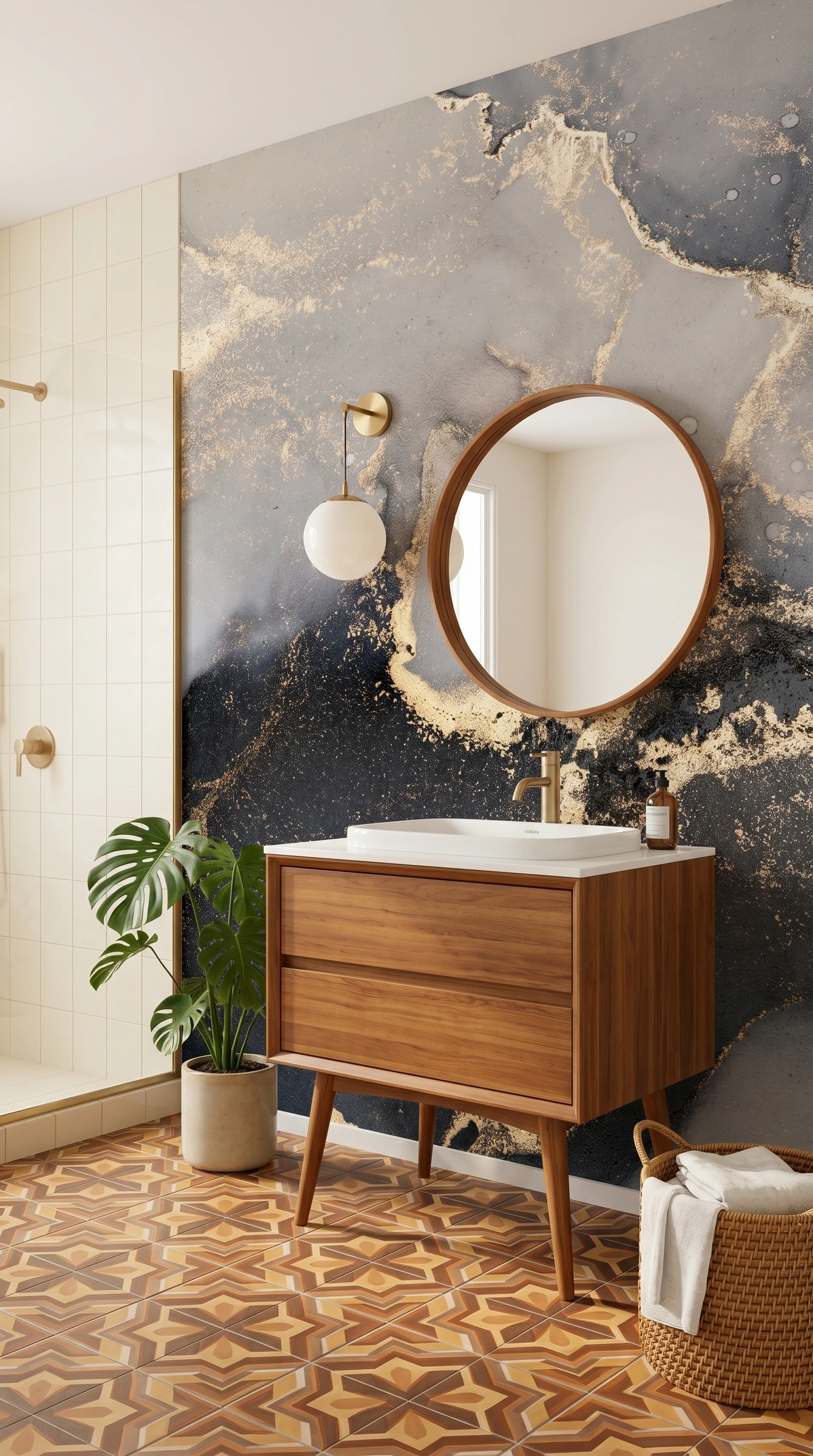 Marble Ink - papel de colgadura Hot Dog Walls