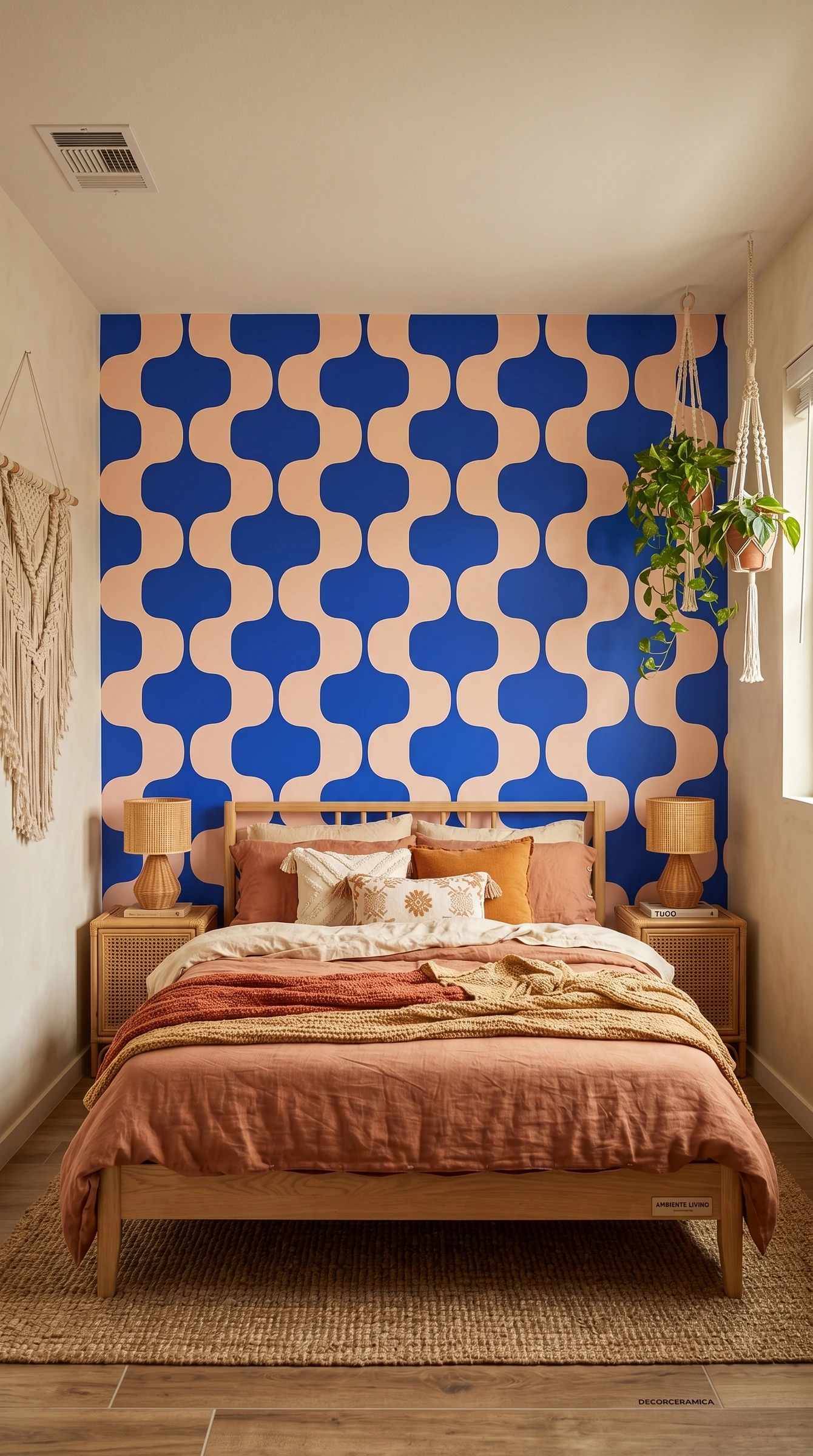 Retro Zig Zag - papel de colgadura Hot Dog Walls