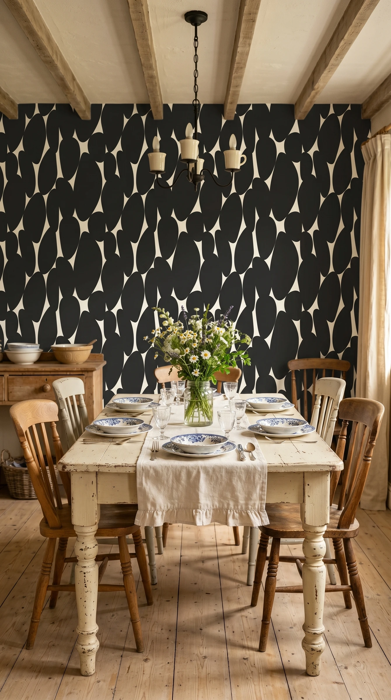 Papel tapiz 3D efecto piedra natural en comedor industrial - Stones de Hot Dog Walls