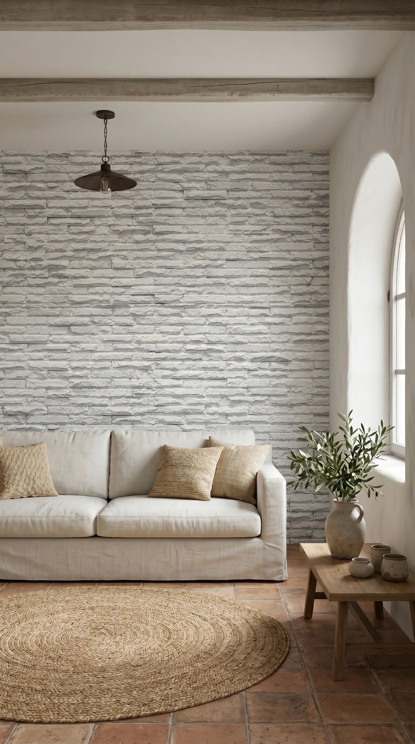 Papel tapiz 3D efecto piedra y ladrillo: cómo lograr el look industrial sin obra