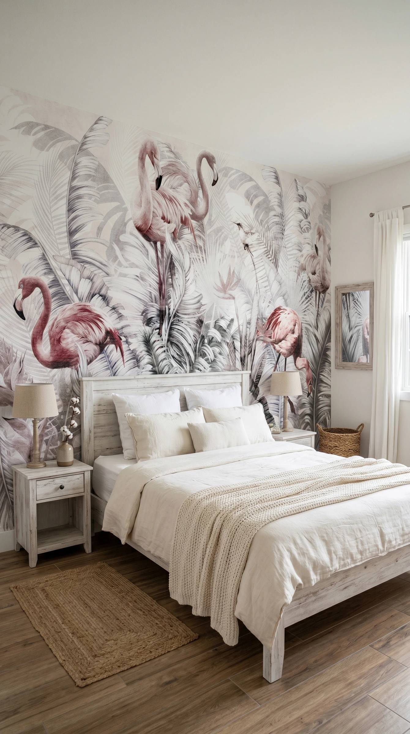 Flamingo Rosé - papel de colgadura Hot Dog Walls