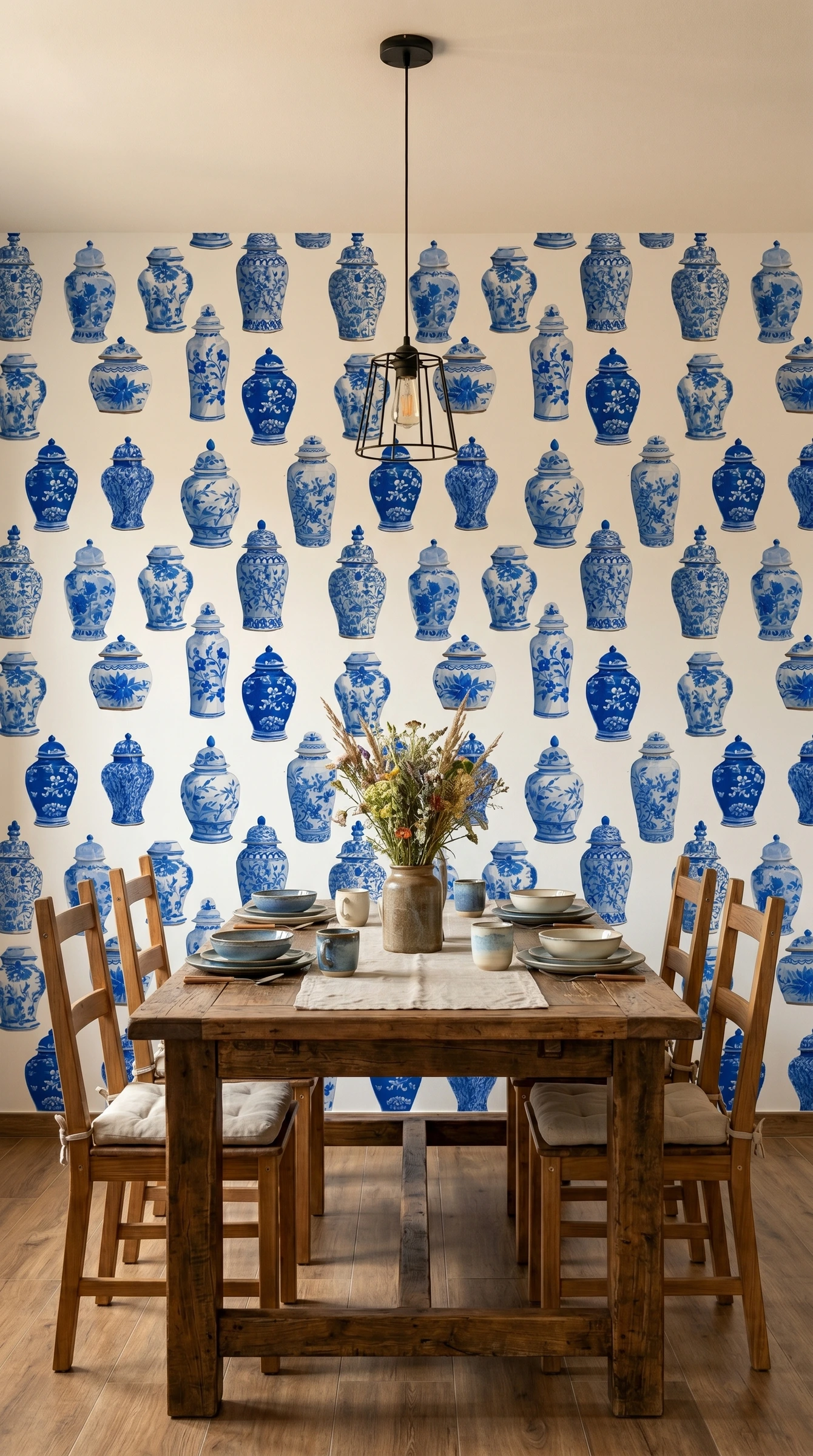 Jarrones Chinos - papel de colgadura Hot Dog Walls