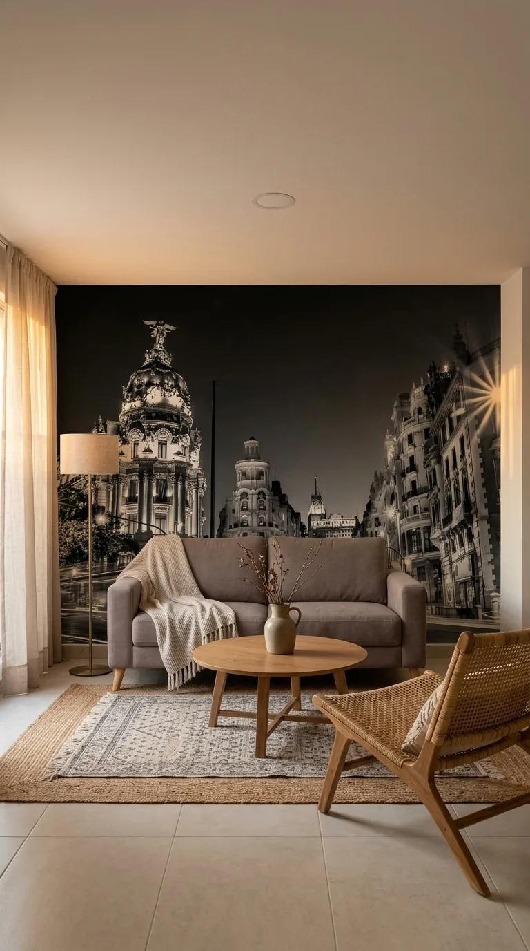 La Gran Vía – Mural Arquitectónico - papel de colgadura Hot Dog Walls