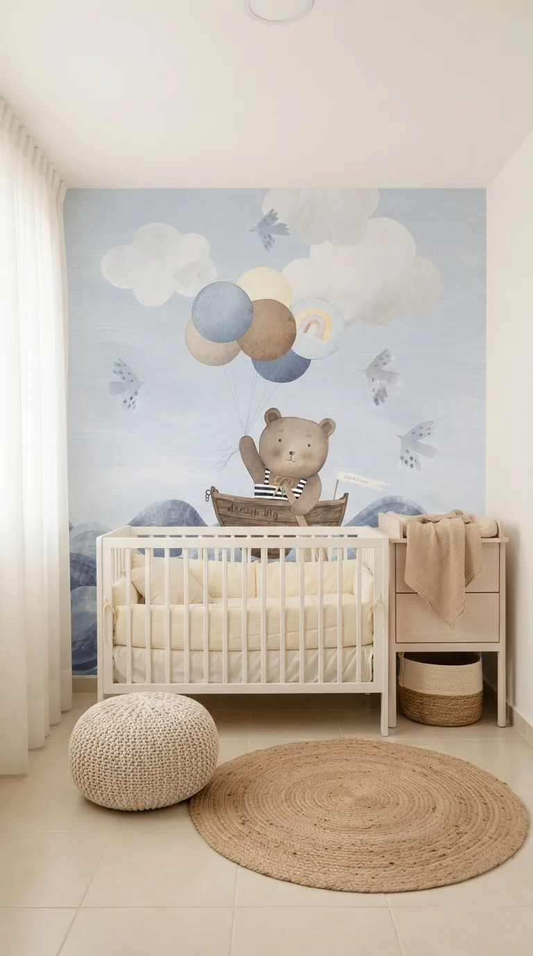 Osito Navegador – Mural Infantil