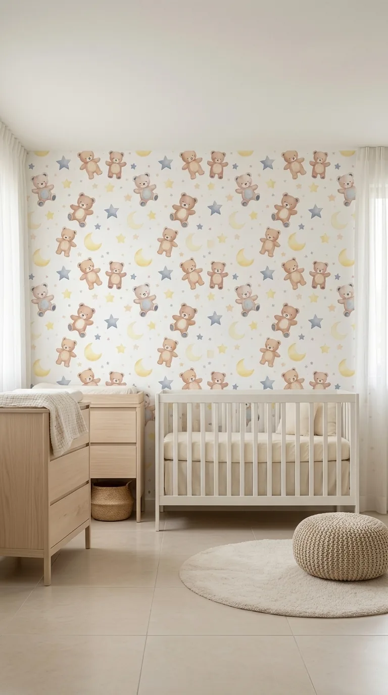 Cute Ositos – Papel Tapiz Infantil - papel de colgadura Hot Dog Walls
