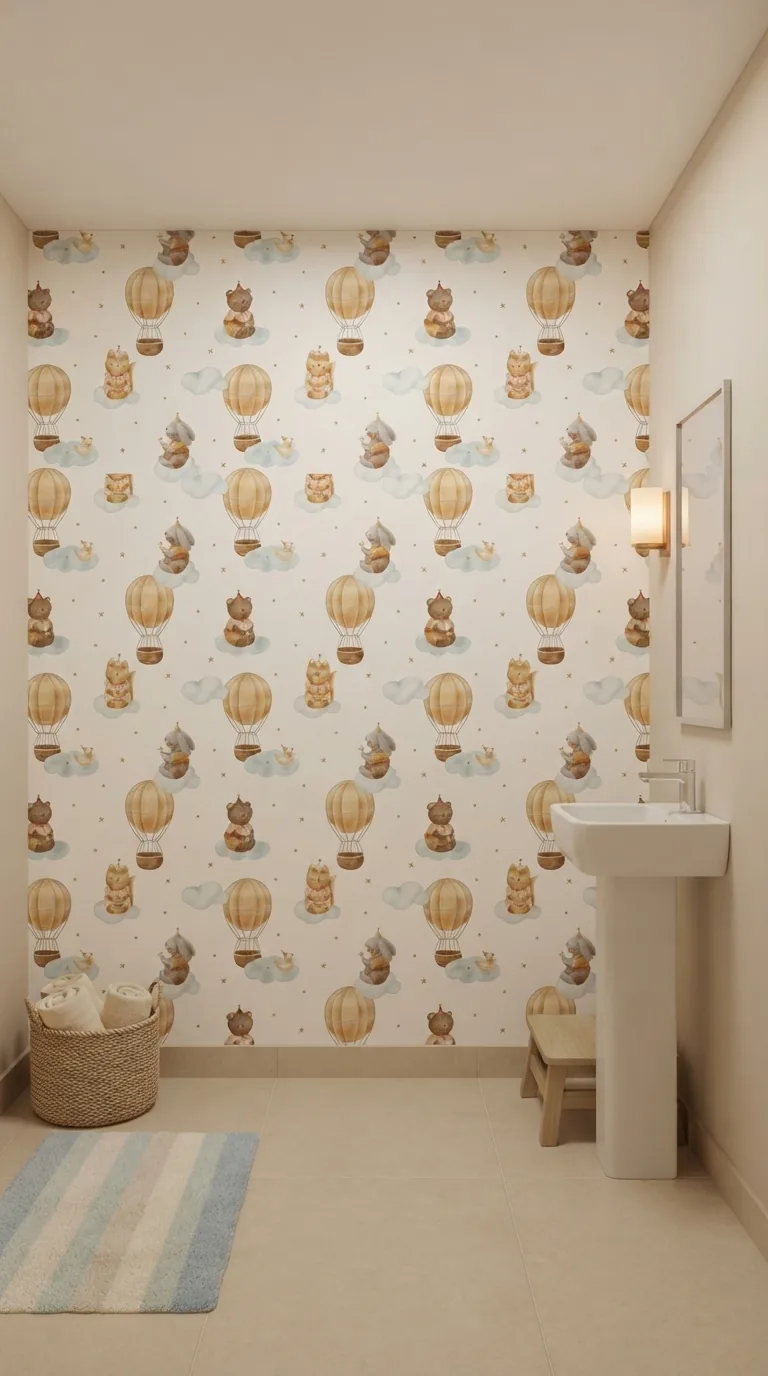 Gaticos con Globos – Papel Tapiz Infantil - papel de colgadura Hot Dog Walls