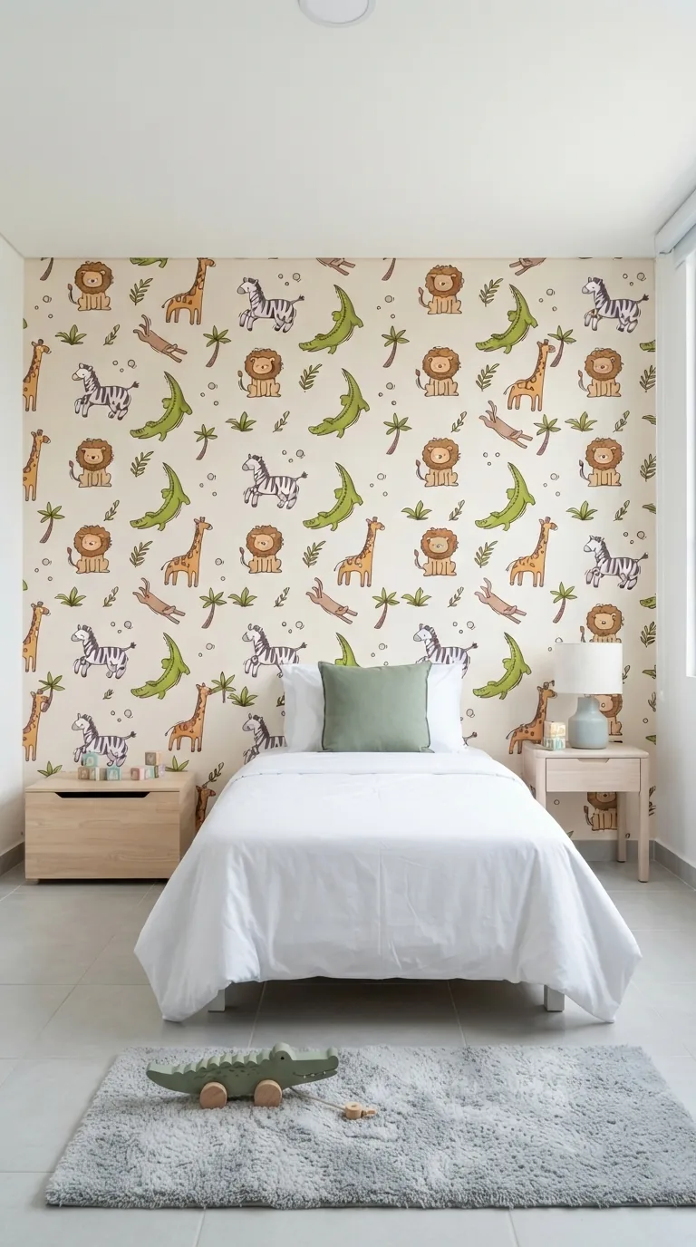 Zafari – Papel Tapiz Infantil - papel de colgadura Hot Dog Walls